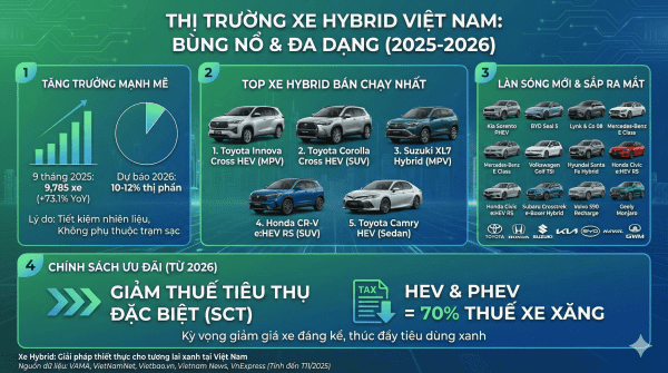 Tổng quan thị trường xe Hybrid tại Việt Nam 